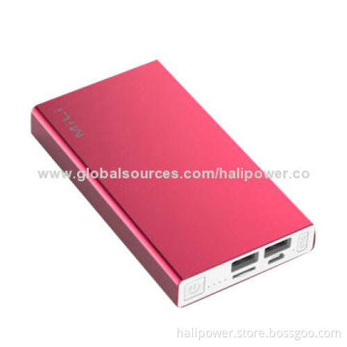 Aluminum Power Bank with 6,000mAh, 4 Hours Self Charging Time